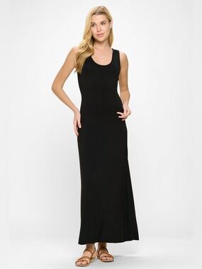 karen kane black maxi dress Karen Kane Cascade Wrap Dress, XS, Black